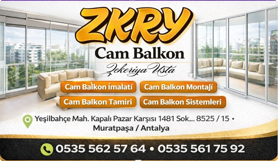 Antalya Cam Balkon Servisi